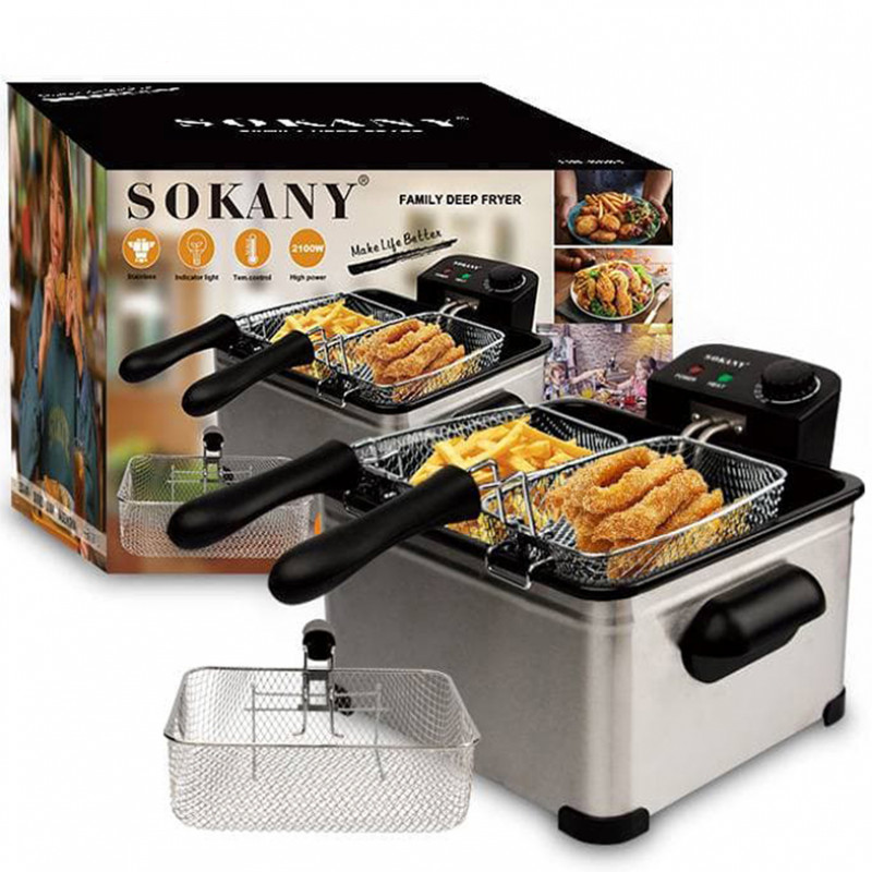 Deep Fryer 5L French Frying Machine Oven Hot Pot Fried Chicken Grill